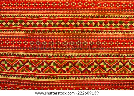 fabric background in tribal style, woven natural product