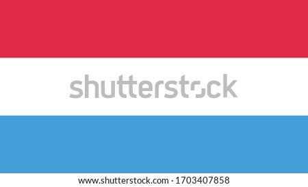 vector illustration of Luxembourg flag