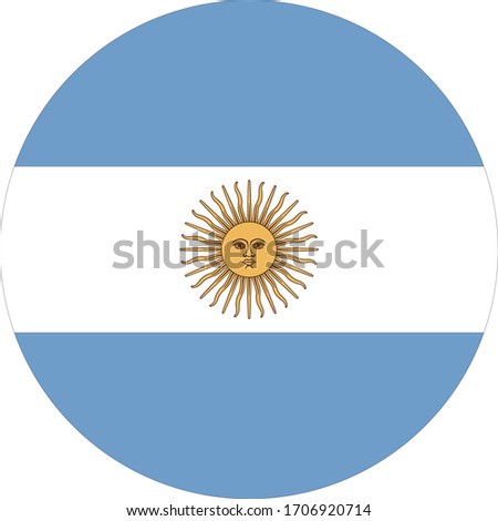 vector illustration of Argentina flag