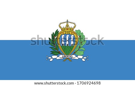 vector illustration of San Marino flag