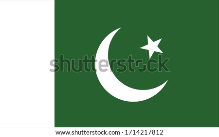 vector illustration of Pakistan flag