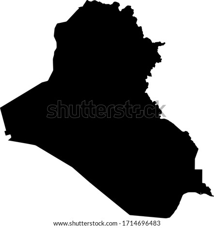 vector illustration of Iraq map