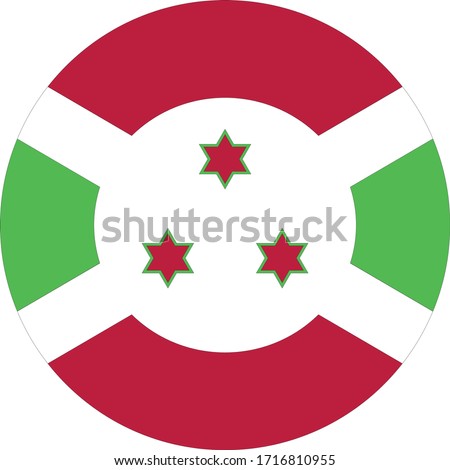 vector illustration of Burundi flag