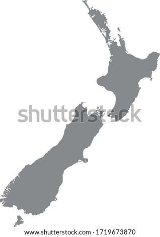 vector illustration of New Zealand map