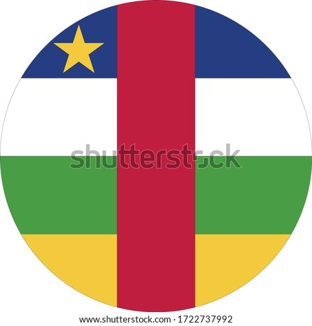 vector illustration of Central African Republic flag
