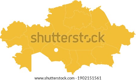 vector illustration of Kazakhstan map