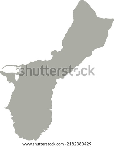 Vector Illustration of Guam map