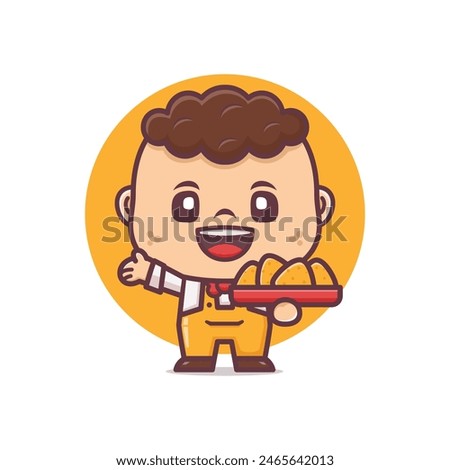 cute cartoon with nachos, vector illustration for culinary industry, cartoon logo, sticker, icon.