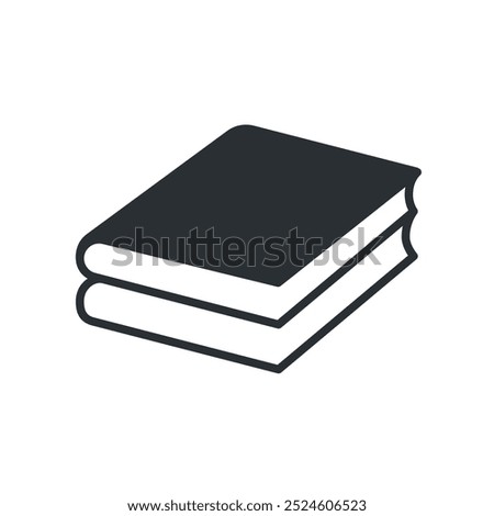 Book icon. Thin line book icon vector illustration.