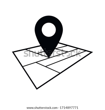 Location icon vector.Pointer sign.GPS location.Map pin symbol