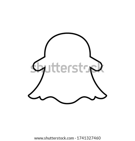 Snapchat logo,snapchat icon vector illustration.EPS 10