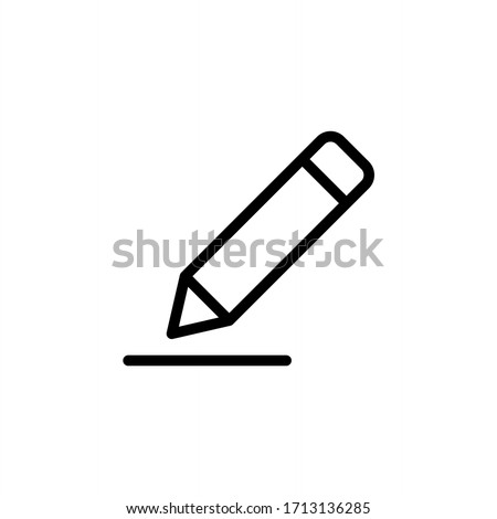 Edit icon vector. Pencil, Write icon symbol illustration