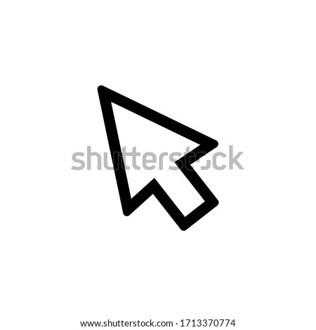 Cursor icon vector. Pointer icon symbol