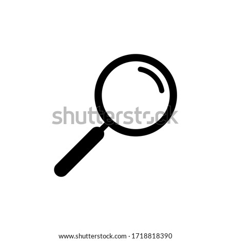 Search icon vector. Magnifying glass icon symbol isolated
