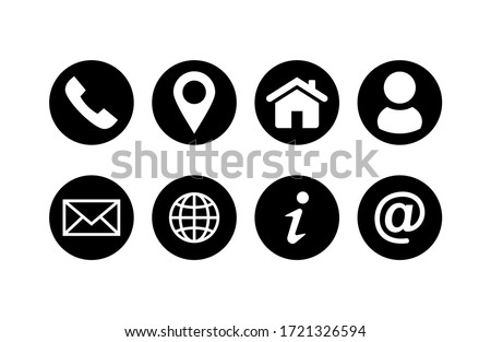 Set of Website icon vector. Communication icon symbol
