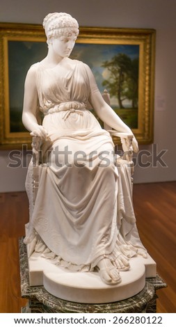 SAN FRANCISCO, CA/USA - MARCH 22: Fine Arts on display inside the De Young Museum in San Francisco, CA on Mar 22, 2015. The de Young is a fine arts museum located in San Francisco\'s Golden Gate Park.