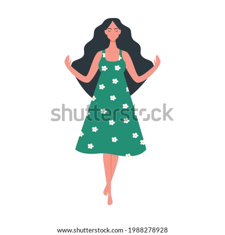 Similar – Image, Stock Photo Caucasian lady floating in turquoise sea.