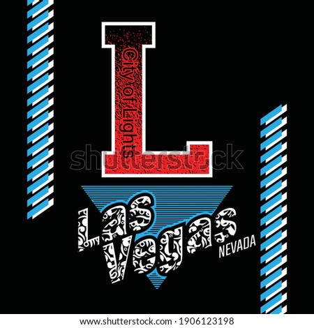Las Vegas.Vintage and typography design in vector illustration.Clothing,t-shirt,apparel and other uses.Eps10