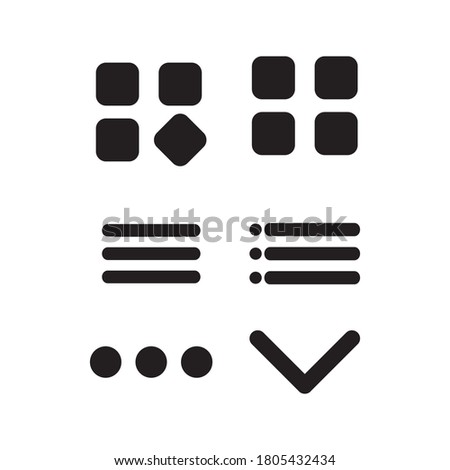 web menu icon. Flat design style. Menu icon. vector illustration. grid view icon vector for any purposes on white background