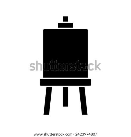 Easel stand for art class pixel perfect linear ui icon color editable