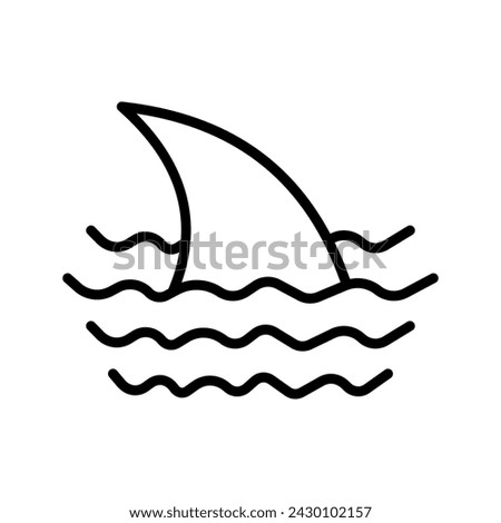 shark fin icon. shark fin icon for web and app color editable