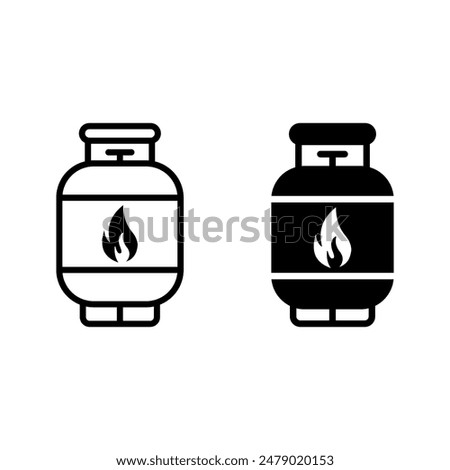 gas cylinders icon. Propane Gas Tank icon color editable