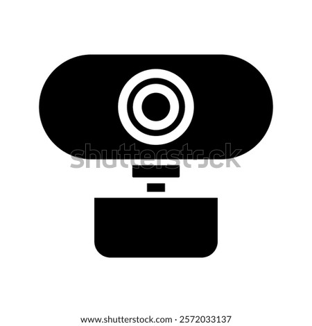 Webcam icon color editable on white background