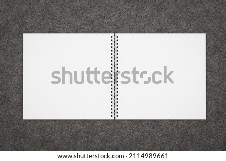 blank open book. spiral notebook binder for booklet design. Calendar template. 3d render Zdjęcia stock © 