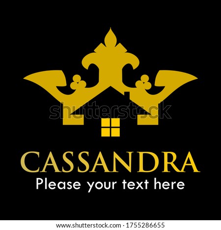 cassandra logo design template illustration.  