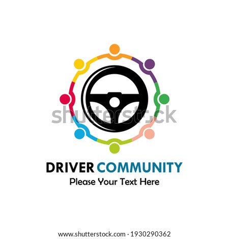 The driver community logo template illustration