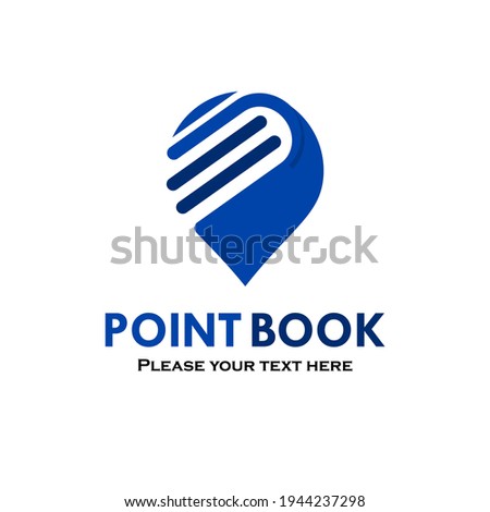 Point book logo template illustration