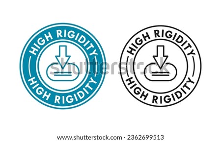 High rigidity badge template illustration