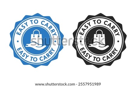 Easy to carry design logo template illustration