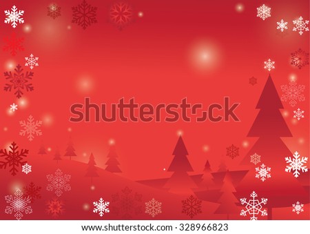 Red Christmas Tree Background Stock Vector Illustration 328966823 : Shutterstock