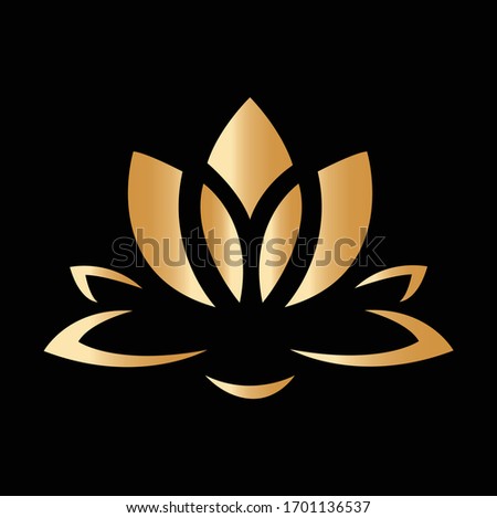 Vector - Lotus Logo,Lotus flower logo,Beauty logo,Fashion logo,Vector Logo Template