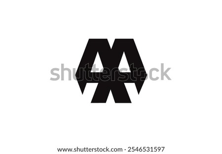 AXA letter logo high vector