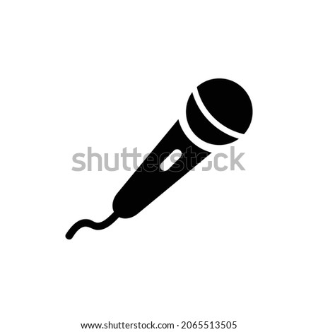 microphone, mic icon design vector