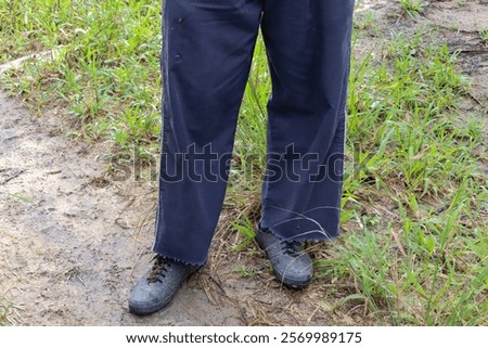 Similar – Image, Stock Photo dark blue mud at dusk Mud