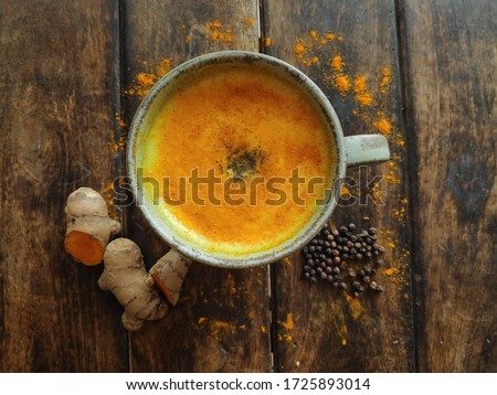 Similar – Image, Stock Photo turmeric milk