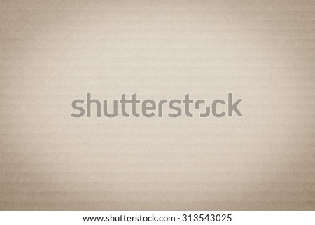Sepia brown vintage color tone corrugated cardboard paper texture patterned background: Recycled cardboard textured pattern grunge detailed backdrop in sepia grey toned colour with vignette