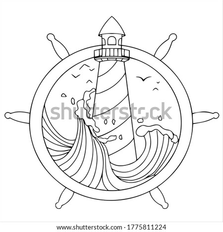 Lighthouse Line Drawing | Free download on ClipArtMag