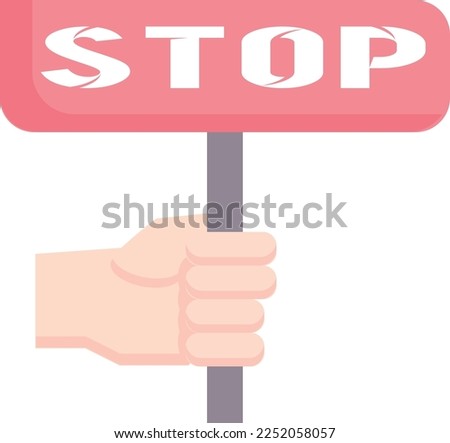 Stand up fist sign vector design professionally on a white background