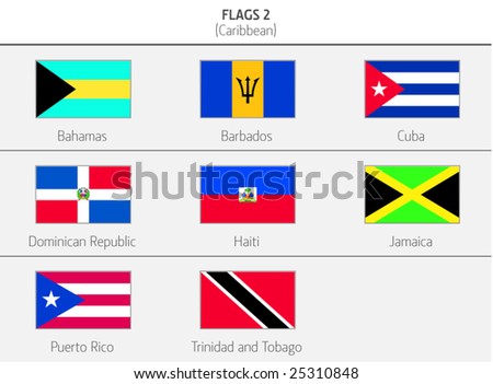 Flags of Caribbean Countries 2