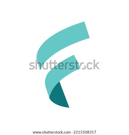 Letter F logo design. Abstract F logo design