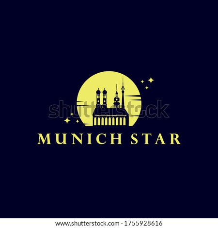 Munich Star Logo - Geramany Vector Illustration 