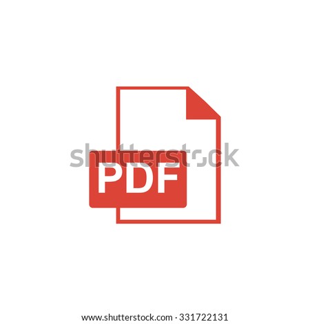 PDF icon. Flat design style eps 10