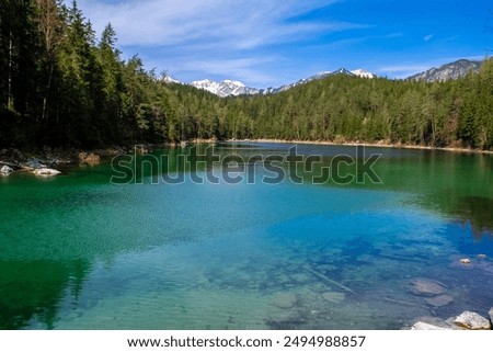 Similar – Image, Stock Photo pond Lake Bavaria Blue