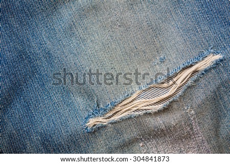 Shabby Blue Jeans Background