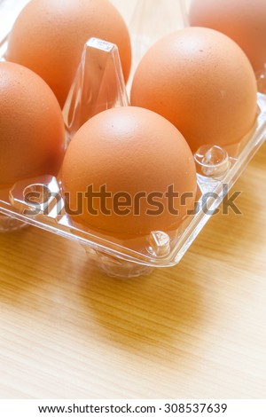 Eggs in Plastic Tray