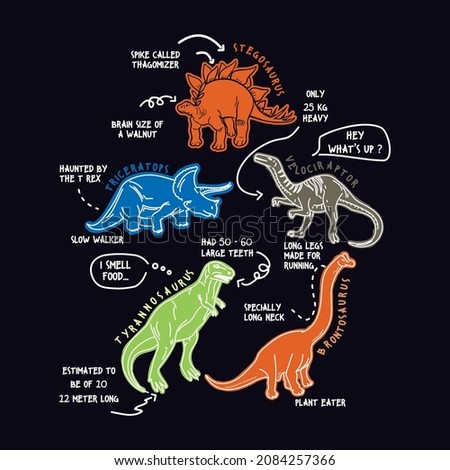 Dinosaur cartoon collection. Cute t-rex, tyrannosaurus, pterosaur, pterodactyl toy characters. animal vector Photo stock © 